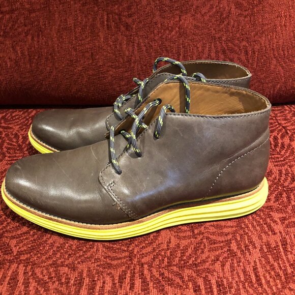 Cole Haan Men's Grand OS Chukka book - Grey and key lime - Picture 6 of 16